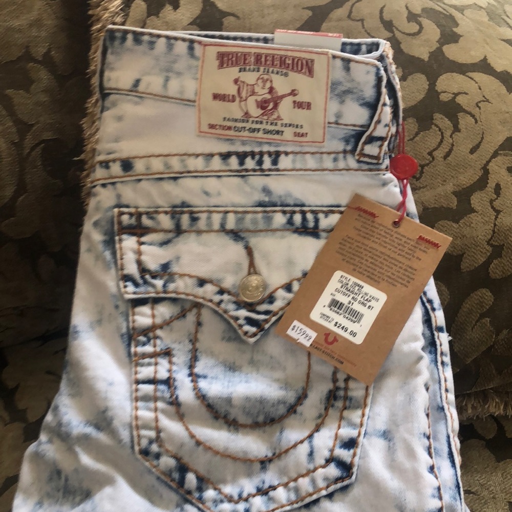 True Religion Cut Off Denim Short
